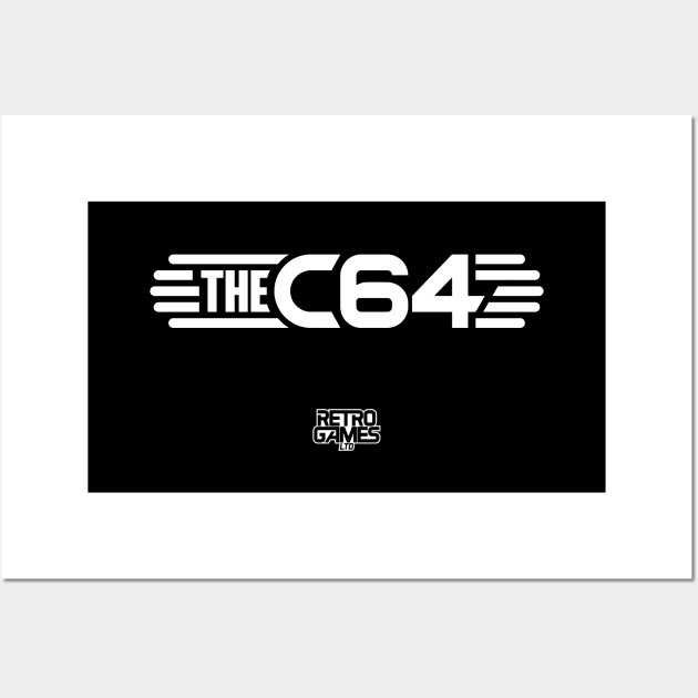 THEC64 (White Logo) Wall Art by RetroTrader